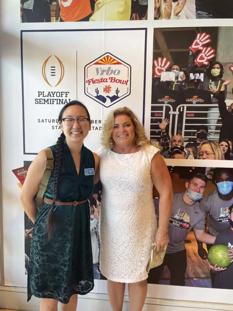 Photo of giving event provided by Fiesta Bowl charities