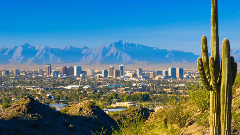 Photo of Skyline of Phoenix where the Arizona Community Foundation has its HQ