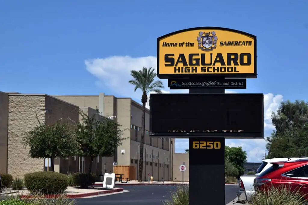 Photo of Saguaro High School in Scottsdale