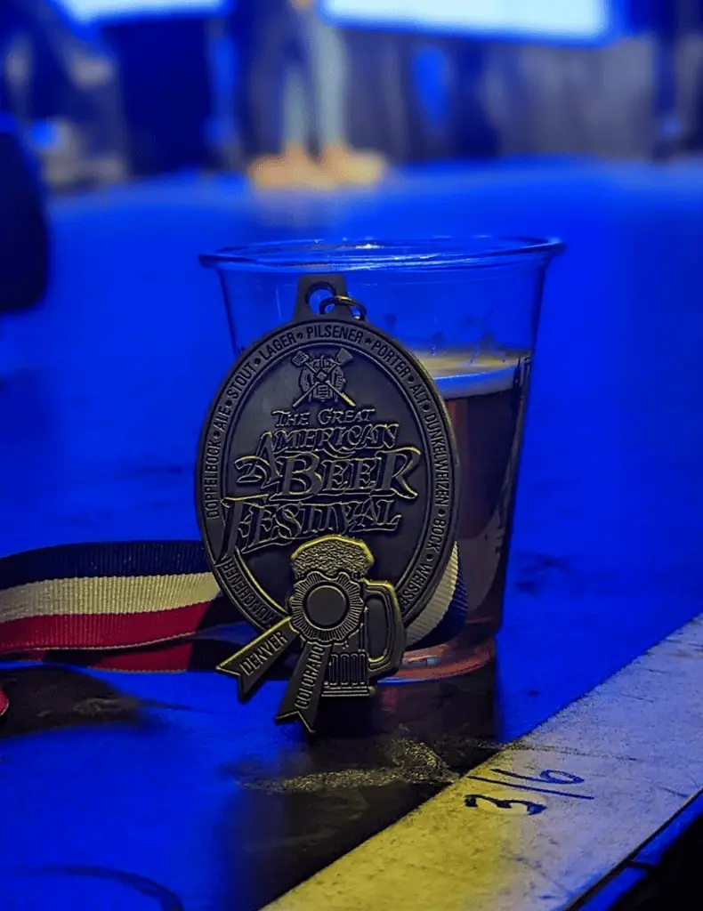 photo of Oro Brewing winner at a recent event