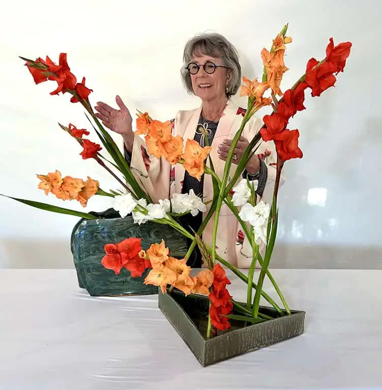 Photo of Ikebana expert Carol Brecker
