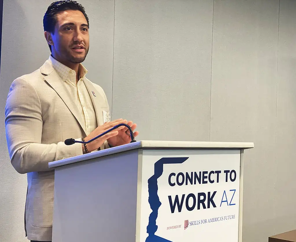 Photo of Connect to Work AZ partner at Skills for America's Future