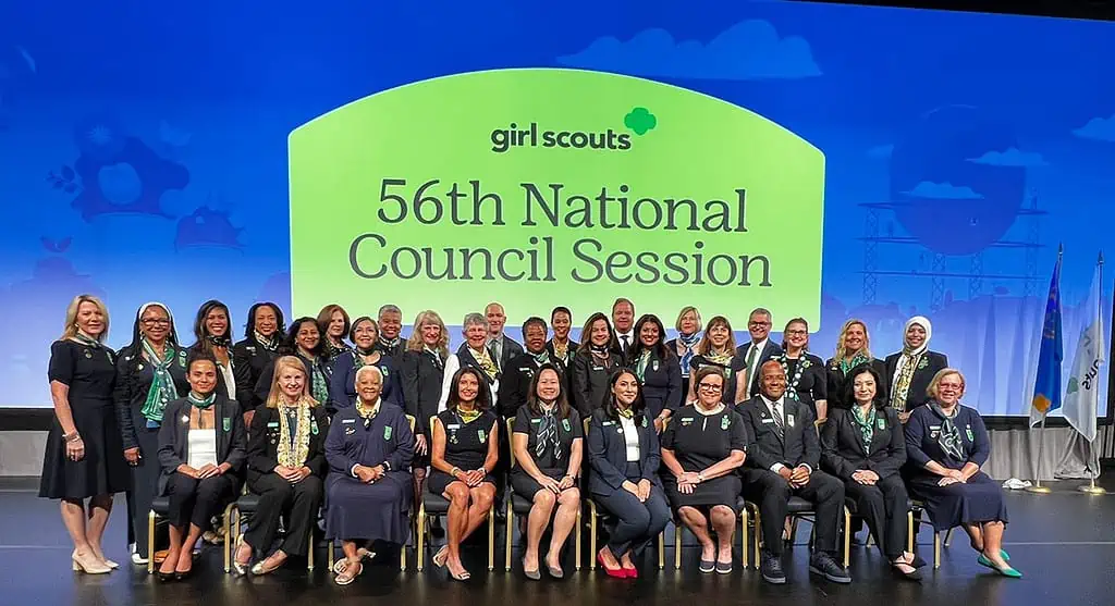 photo of Lupe Camargo at national girls scouts board