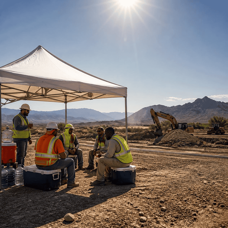 Do Arizona employers have to provide shade for workers during extreme heat?